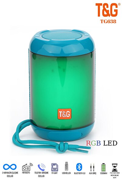 TG Bluetooth Hoparlör Ses Bombası Fm Radyo Taşınabilir Kablosuz Hoparlör Rgb ...