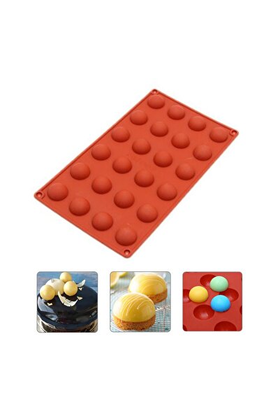 Getshopmini قالب سيليكون للكيك والشوكولاتة 24 قطعة من هيميسفير Gt129