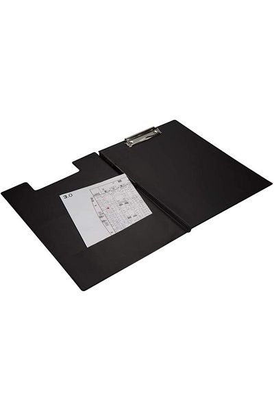 EvoVici 2K 333S A4 Pvc Covered Secretary Table, Secretary Desk, Secretary Memo Pad, A4 Covered Secretary, Black