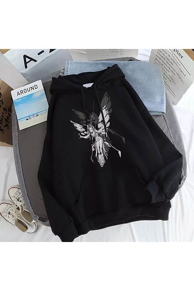 Touz Harajuku Fairy Girl Black Hoodie - Unisex Blunt Blunt Powder