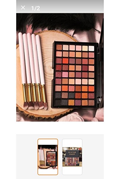 sp special page Sp 54 Lü Far Palet I& 5 Li Makyaj Fırça Seti 2 Li Ürün