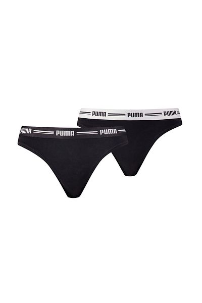 Puma Damen-String – ikonischer, weicher Baumwoll-Modal-Stretch, 2er-Pack