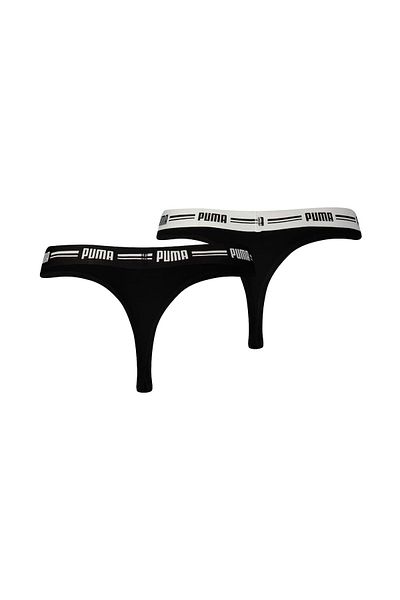 Puma Damen-String – ikonischer, weicher Baumwoll-Modal-Stretch, 2er-Pack