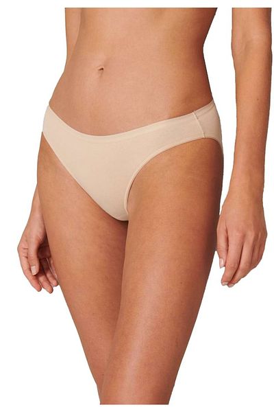 Schiesser Damen Slip 3er Pack - Minislip, Unterhose, Cotton Stretch 95/5, uni
