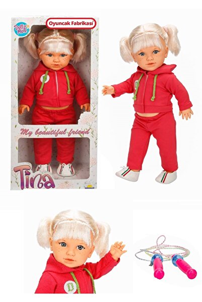 Oyuncak Fabrikası Tina Bebek Sporty Eşofmanlı Et Bebek 45 Cm