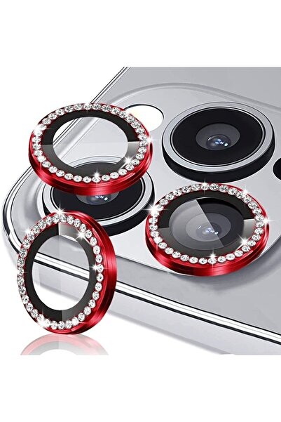 mimtec Iphone 13 Pro Ve 13 Pro Max Uyumlu Taşlı Kamera Lens Koruyucu