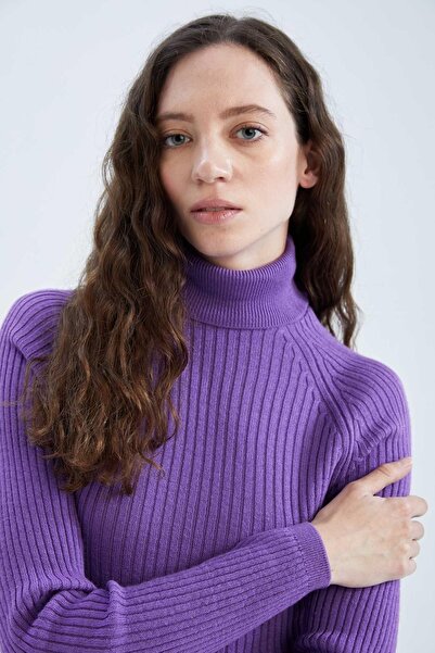 DeFacto Pulover cu guler slim fit