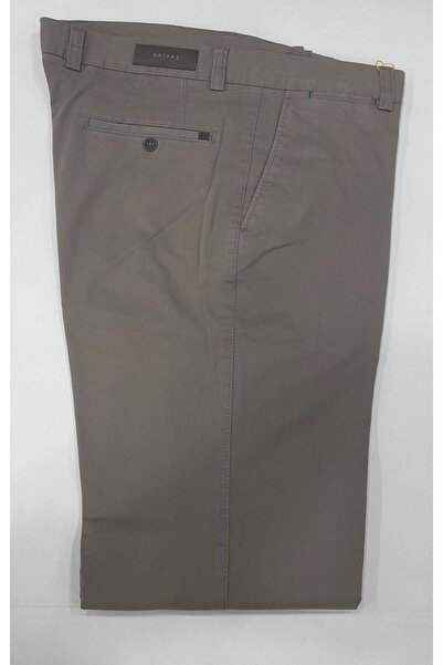 RATEKS Kışlık Düz Gabardin Dokumalı Likralı Pamuklu Esnek Yan Cepli Erkek Pantolonu