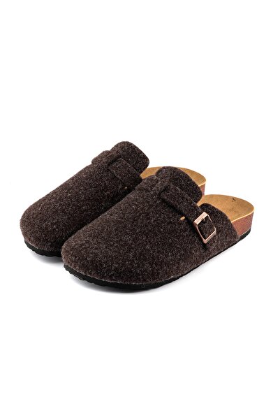 Roy Jones Γυναικεία σόλα από φελλό Felted Comfort Μοντέλο Winter Closed Front Felt Model Sabo Καθημερινές άνετες παντόφλες εσωτερικού χώρου