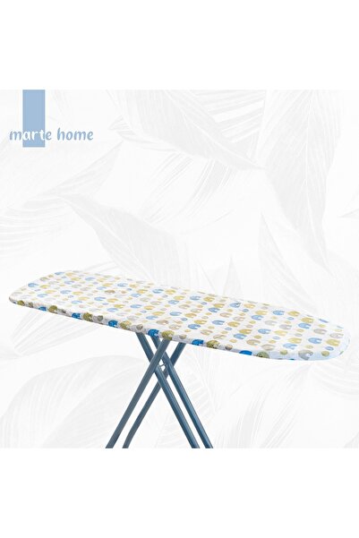 Marte Home Yanmaz Yapışmaz Lastikli Ütü Masası Örtüsü - Kılıfı