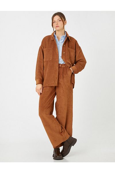 Koton Cordhose mit weitem Bein