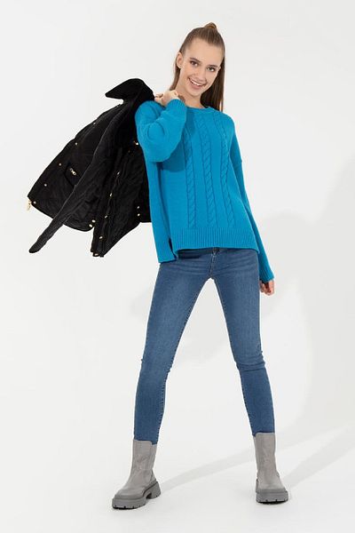 U.S. Polo Assn. Women's Cobalt Knitwear Sweater