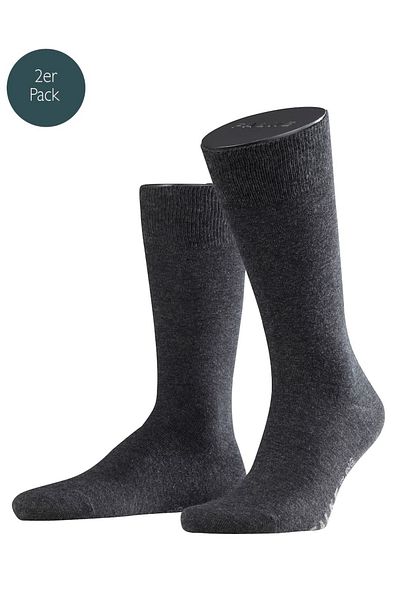 FALKE Herren Socken Swing 2er-Pack - Herren, Strümpfe,Twopack, Uni, 39-46