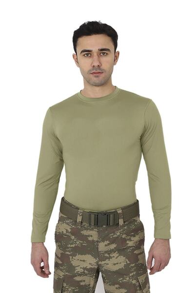 KORDAK Tricou soldat cu braț lung micro verde nano - material militar