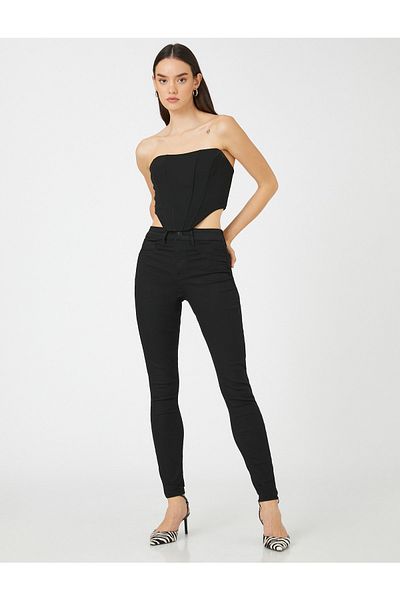 Koton Jeans - Black - Cigarette pants