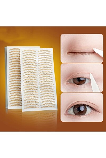 MOR SALKIM HOME Göz Kapagı Kaldırma Bantları 96 Adet (dantel Görünümlü) Yay Ş...