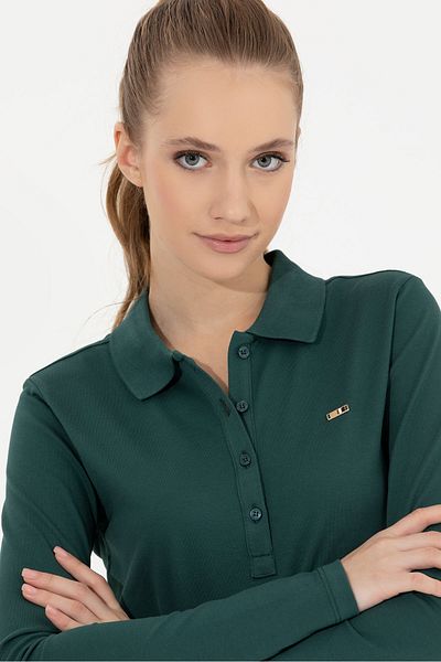 U.S. Polo Assn. Hanorac verde pentru femei