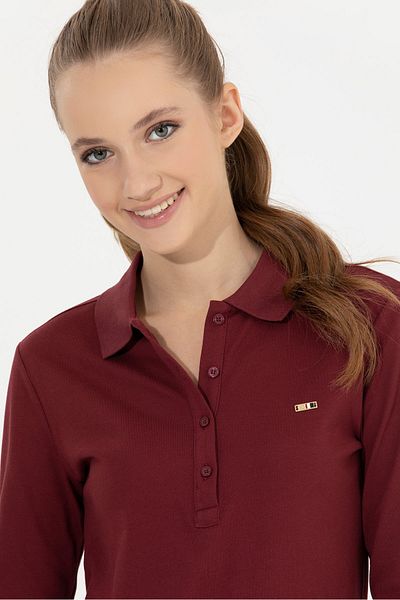 U.S. Polo Assn. Hanorac roșu pentru femei