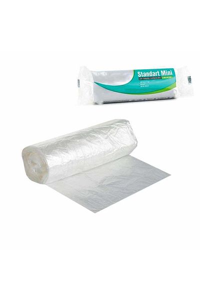 incirop Mini Size Garbage Bag Standard 44x45 Cm White 40 Pieces