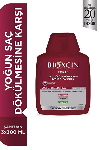 Bioxcin Forte Saç Dökülmesine Karşı Bakım Şampuanı 300 Ml