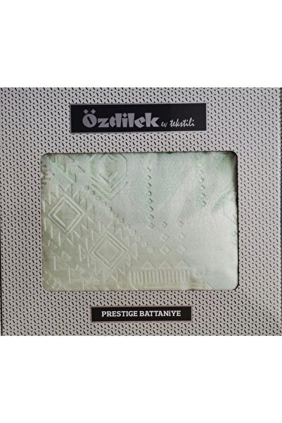 Özdilek Престижно отворено зелено единично одеяло