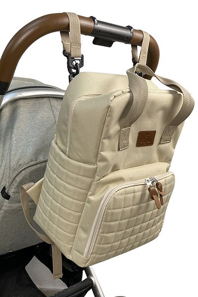 Stylo Extra Light Beige Mother Baby Bag - Feather