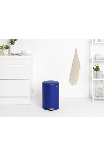 Brabantia Evrekala Shop Trash Can Brabantia Kitchen-Bathroom Trash Can - Effective Evrekala - Blue Pedal Bin 5 Lt
