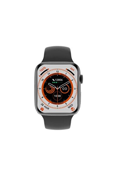 Watch 8 Dt Max Siyah Akıllı Saat Iphone Ve Android Tüm Telefonlara Uyumlu Geniş Ekran