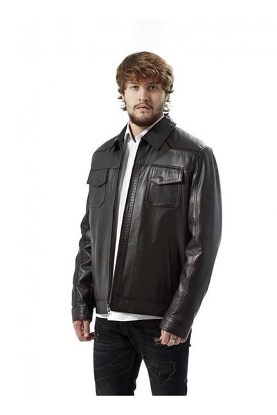 Hodore Monreo Brown Leather Jacket