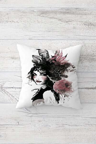 on the clouds Love Lettering Tropical Leaf And Women's Hidden Zippered Throw Pillow Cover Sofa Pillow Cover Set(4pcs)