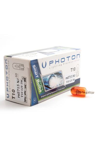 Photon T10 W5w Turuncu Tavan/park/plaka Ve Iç Aydınlatma Ampulü