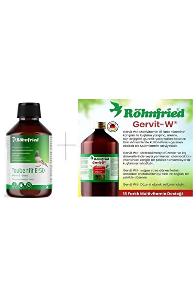 Röhnfried Taubenfit E-50 (50ML) Gervit W (50ML) Ikili Ürün