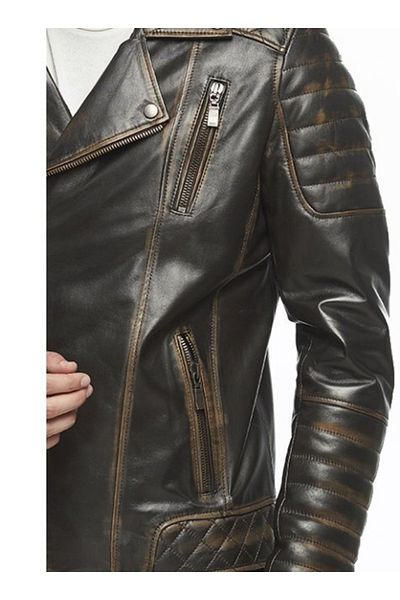 Hodore Landel Tan Antique Leather Coat
