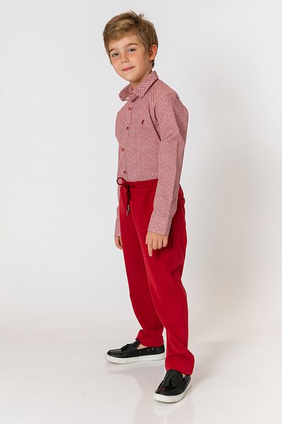 incity Boy's Burgundy Trousers