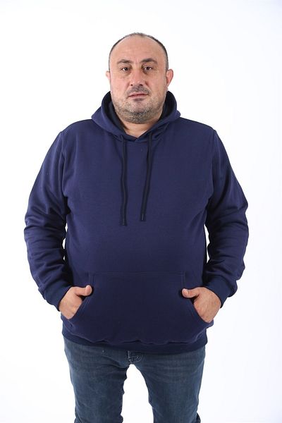 MocGrande Ανδρική κουκούλα 11700 με βασική εφίδρωση Plus Size