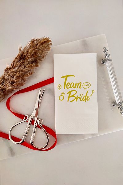NapkinStore Team Bride Printed Napkin 20 Pack ( Bachelorette )