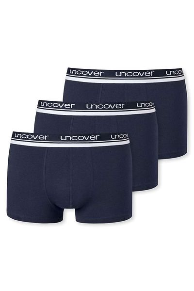 uncover by Schiesser Herren-Shorts 3er-Pack – Serie „Uncover“, Unterhose