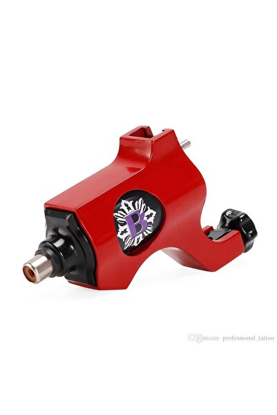 XLINETATTOO Kopya - Sessiz Rotary Bıshop Modeli Kırmızı Tattoo Dövme Makinesi