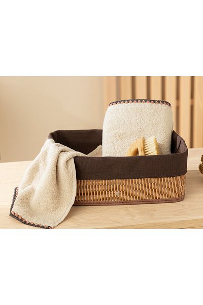 English Home Бамбукова кошница Gina STD - 32x22x12 см, тъмнокафява класическа