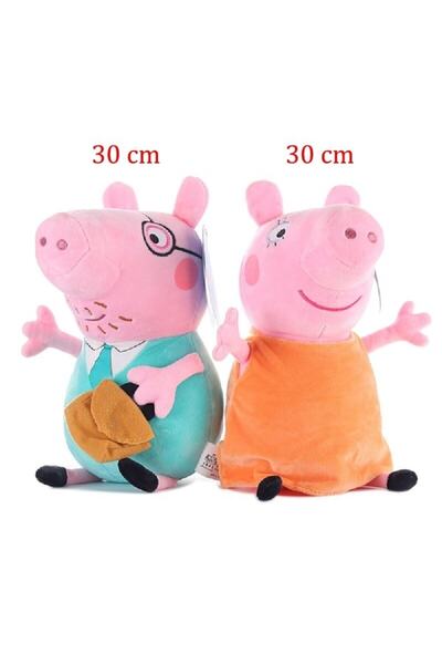 Schulzz Peppa Pig Aile Seti Orijinal Peppa Sevimli Karikatür Peluş Oyuncak
