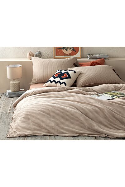 English Home Σετ Παπλωματοθήκης Bowline Parça Yıkamalı Super King 260 X 220 ε...