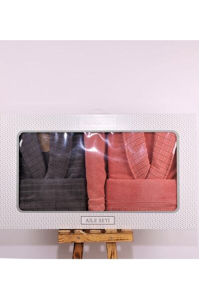 Özdilek Bornoz Seti Graph Happy Set Rose Antrasit