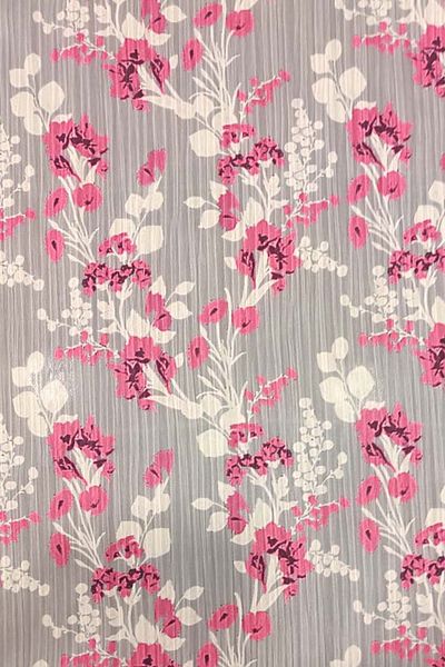 SARDO KUMAŞ Flower Pattern Yoryo Satin Fabric Width 1.50 Cm Double Width