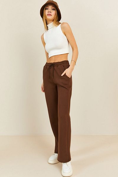 XHAN Jogginghose - Braun - Straight