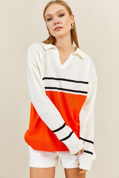 XHAN Pullover - Orange - Regular Fit