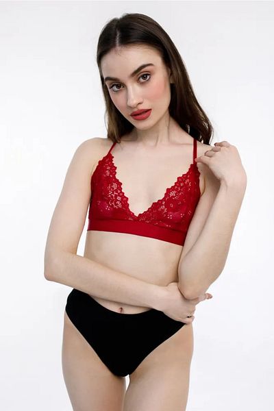 Top Step Coverless Bralette With Elastic Detail