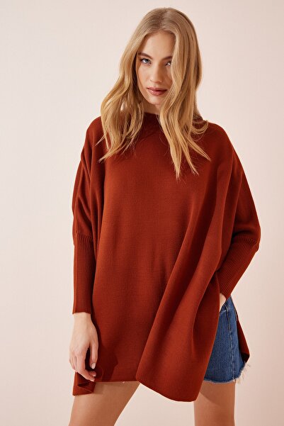 Happiness İstanbul Pullover - Orange - Oversize