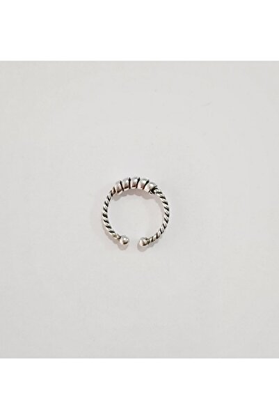 TakıConcept Deliksiz Sıkıştırma 925 Ayar Gümüş Fake Dudak Burun Kulak Piercin...