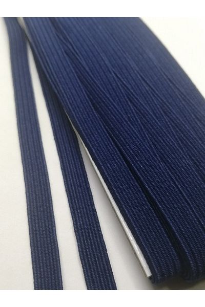 Firebird Takı Aksesuar Ve Kamp Malzemeleri Επίπεδος ελαστικός κλωστής 6 mm Navy Blue Χρώμα 10 μέτρα