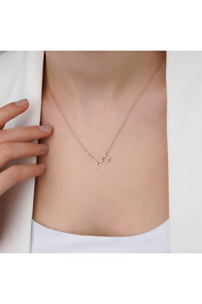 Abries Jewellery Aslan Burcu Yıldız Haritası Pırlantalı Kolye